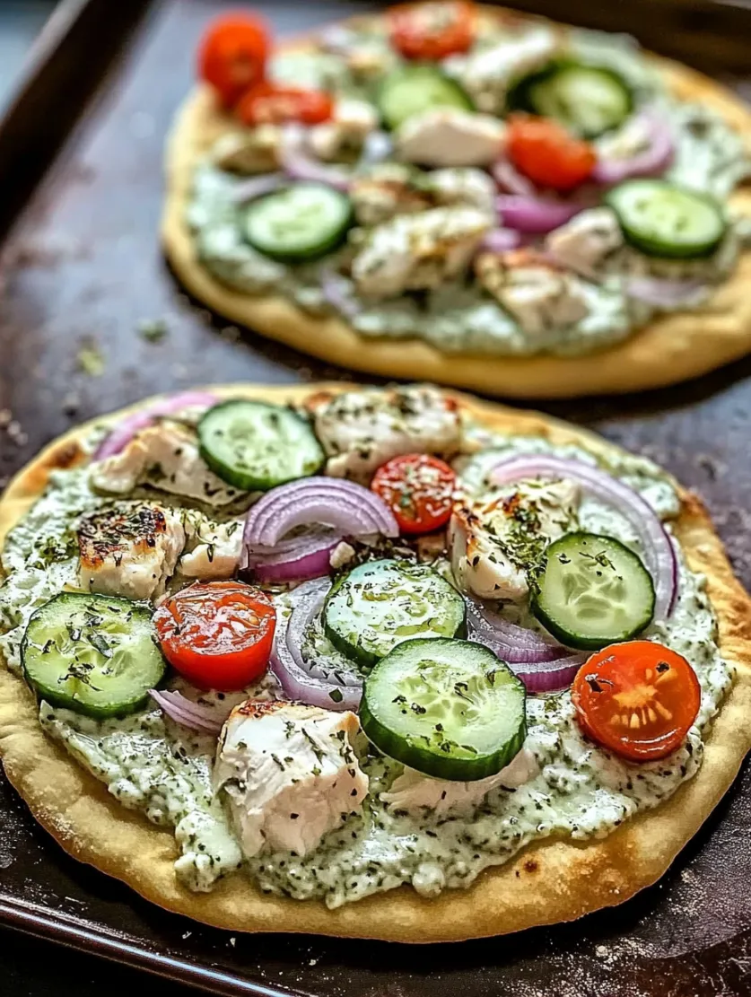 Tzatziki Chicken Pizza