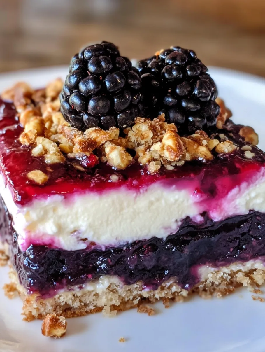 How to Make Blackberry Pretzel Dessert