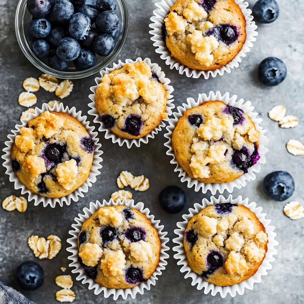 Greek Yogurt Blueberry Muffins
