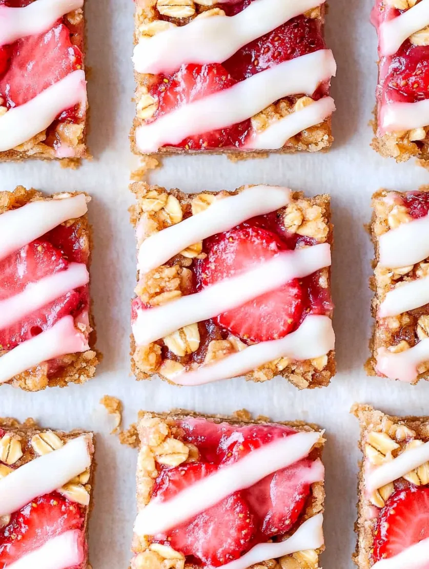 Strawberry Oatmeal Bars