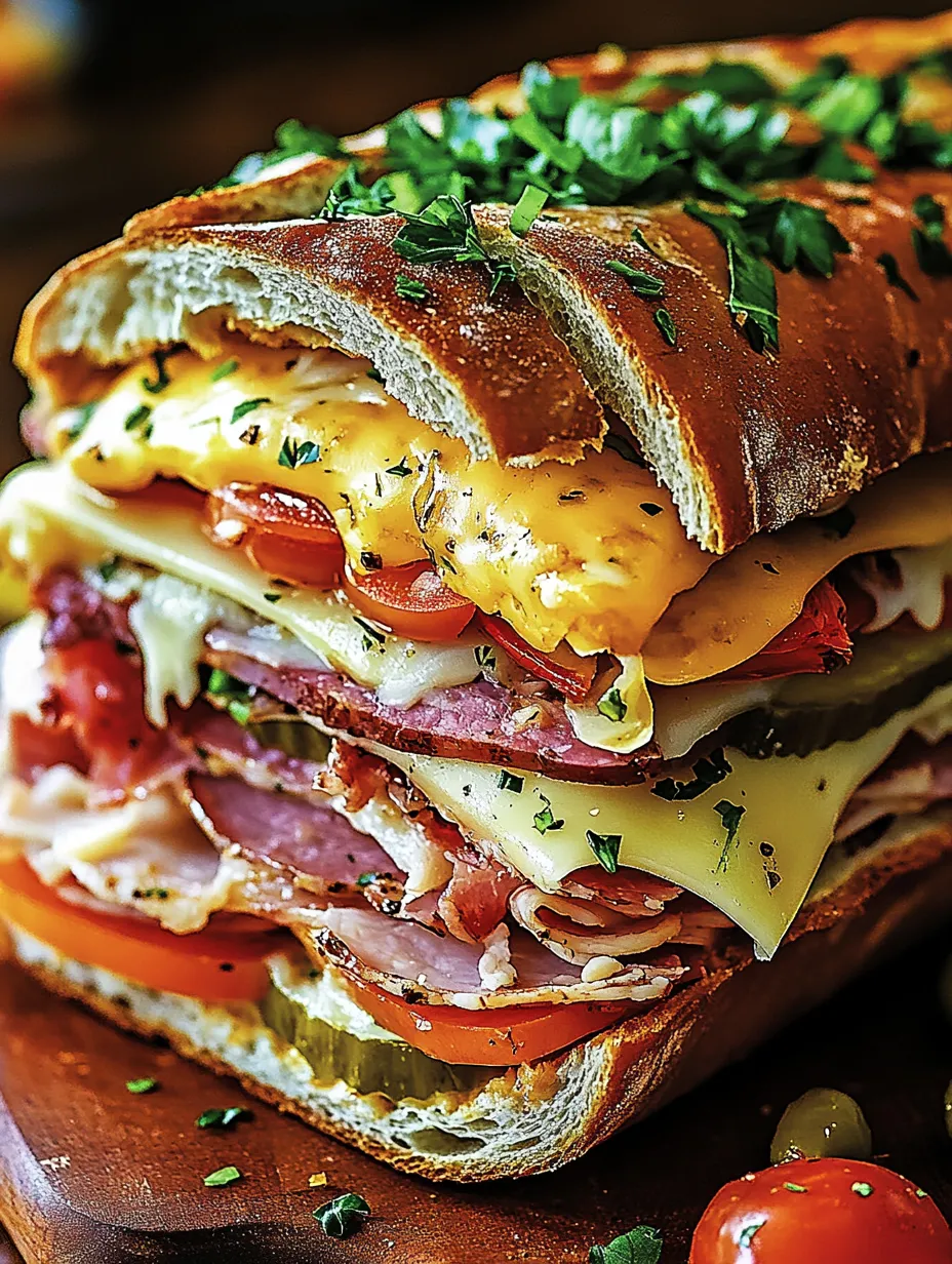 The Classic Italian Muffuletta Sandwich
