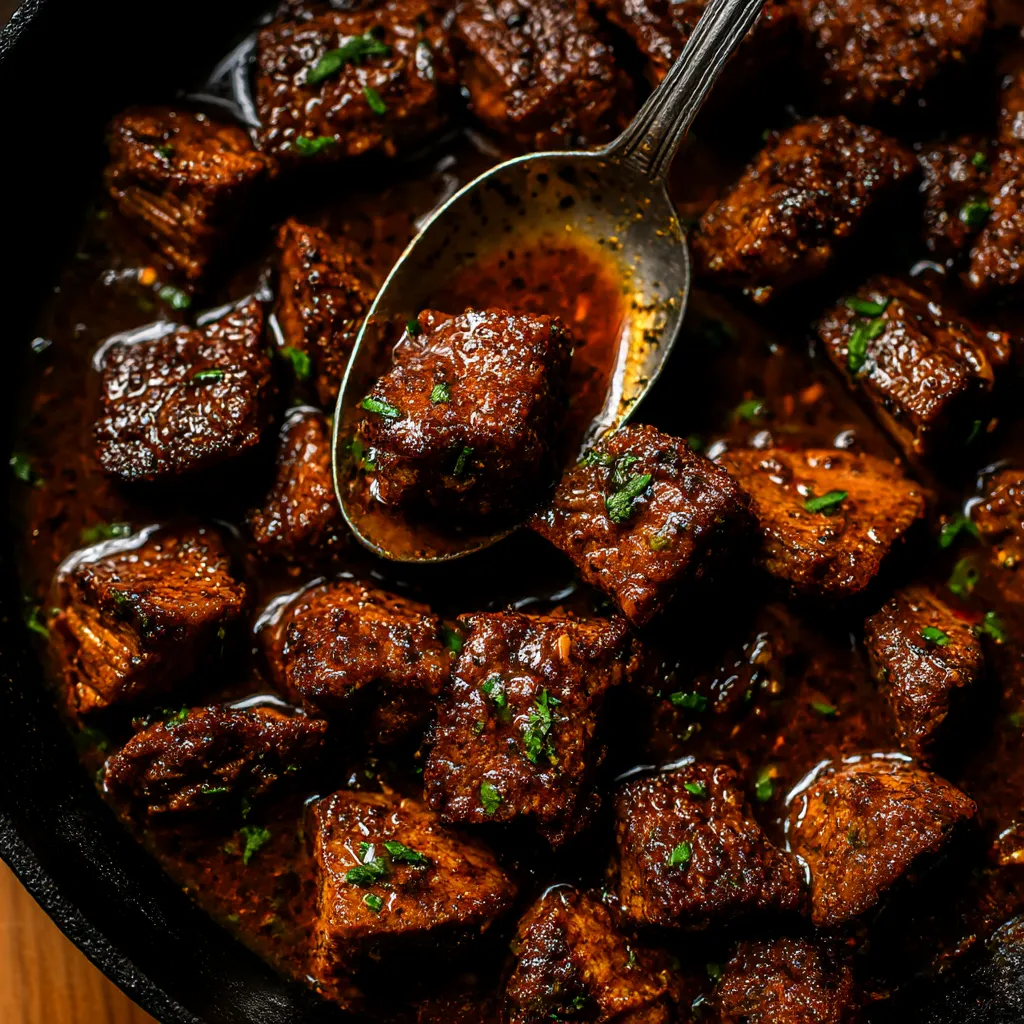 Cajun Garlic Butter Steak Bites