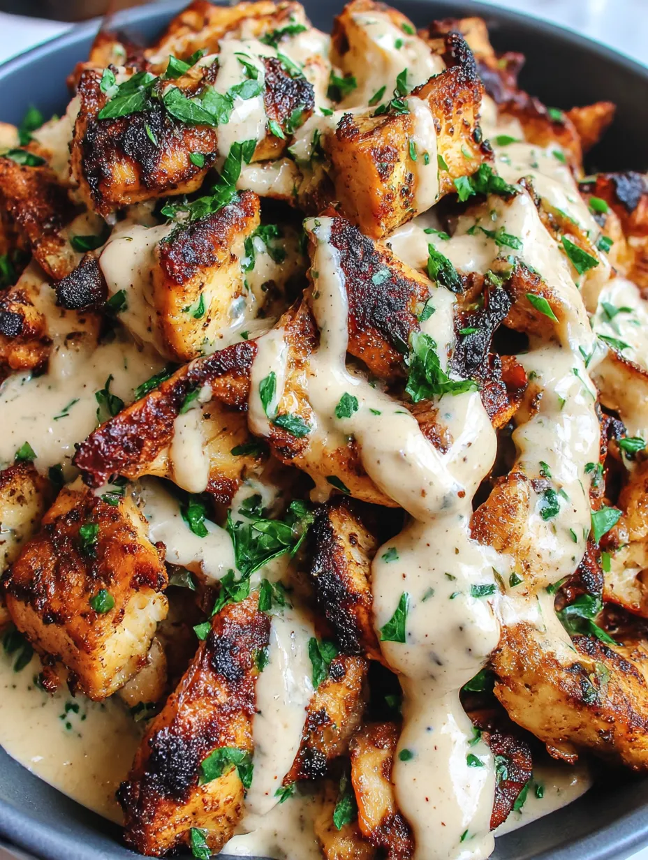 Chicken Shawarma with Creamy Garlic Sauce