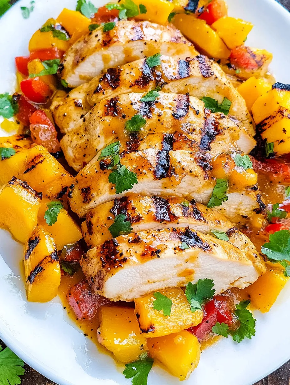 Grilled Mango Pineapple Chicken