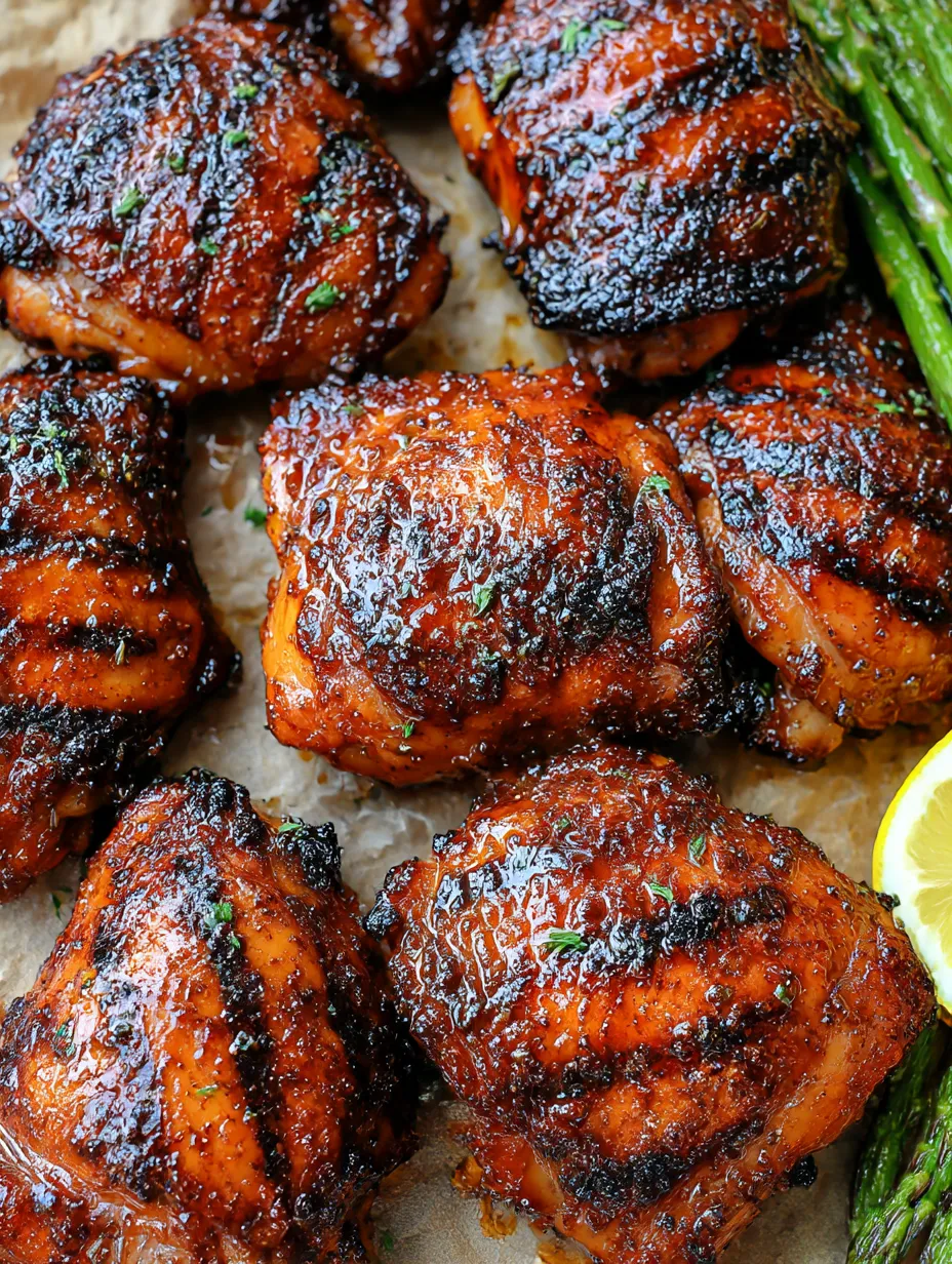 Sweet N Spicy Grilled Chicken Thighs