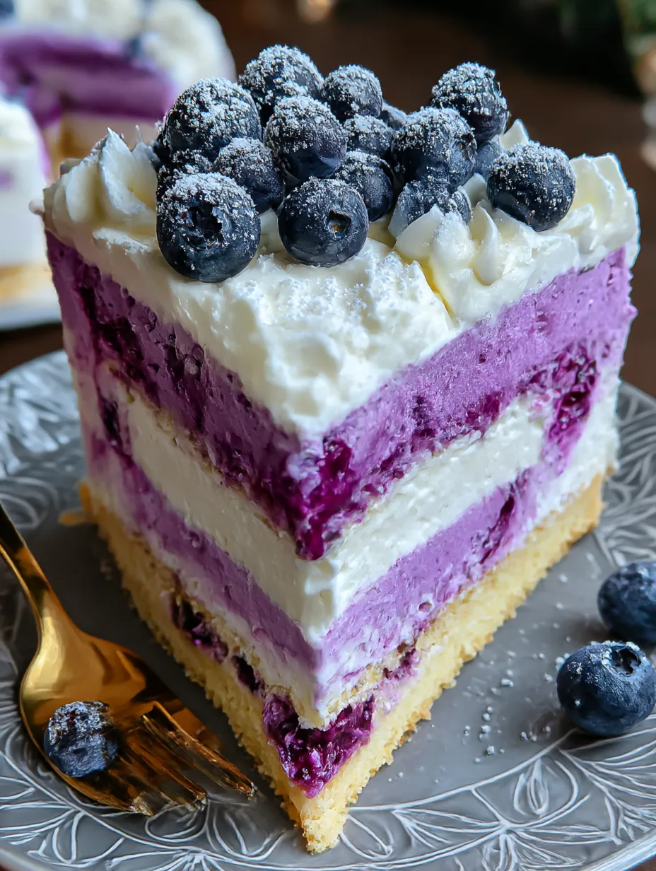 Lemon Blueberry Shortbread Mousse Cake: A Symphony of Flavors
