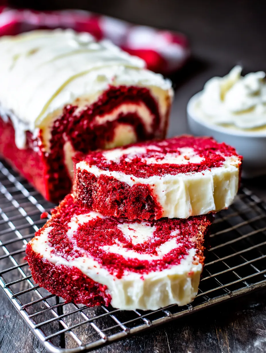 Red Velvet Cheesecake Loaf Cake Recipe