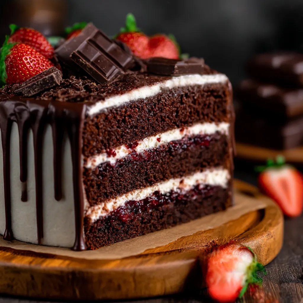 Chocolate Strawberry Cake