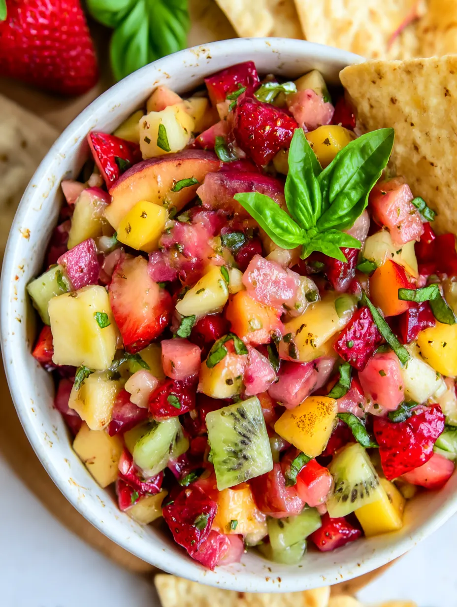 Fruit Salsa with Cinnamon Chips