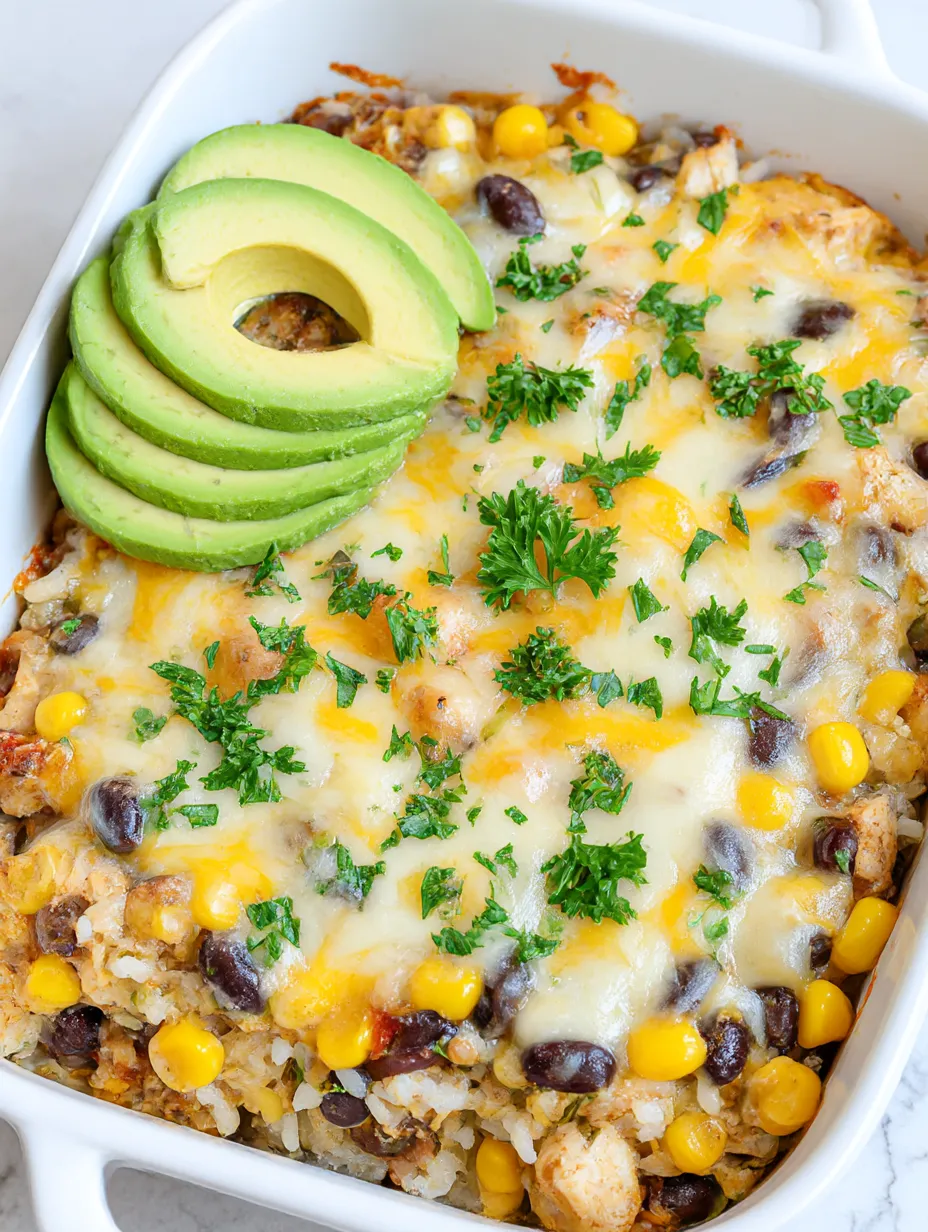 Best Southwest Chicken Casserole (Healthy!)