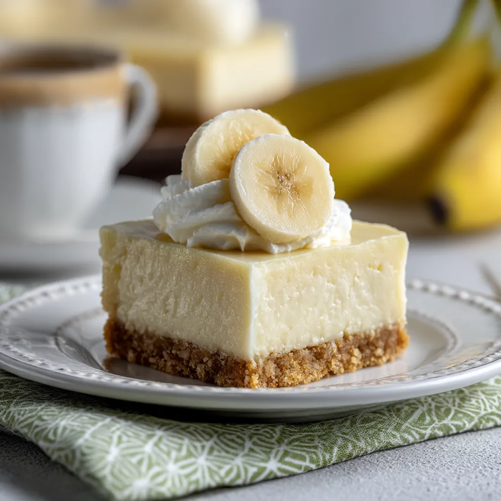 Banana Cream Cheesecake Bars