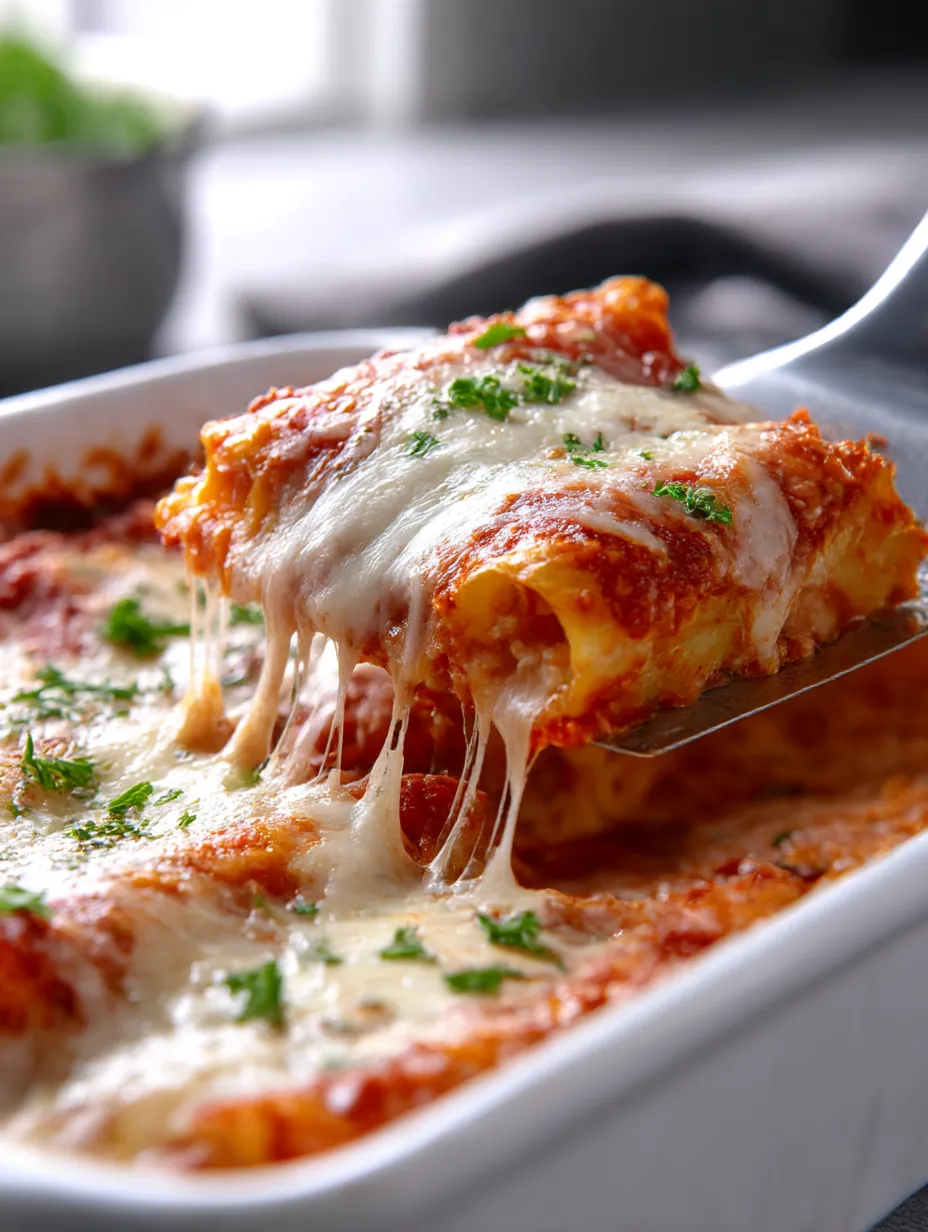 Three Cheese Manicotti