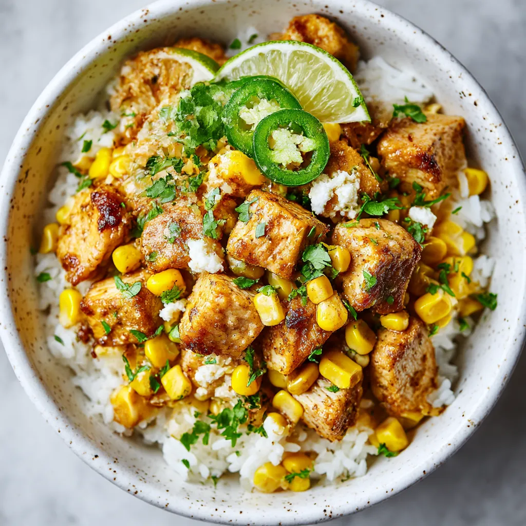 Street Corn Chicken Rice Bowl Recipe