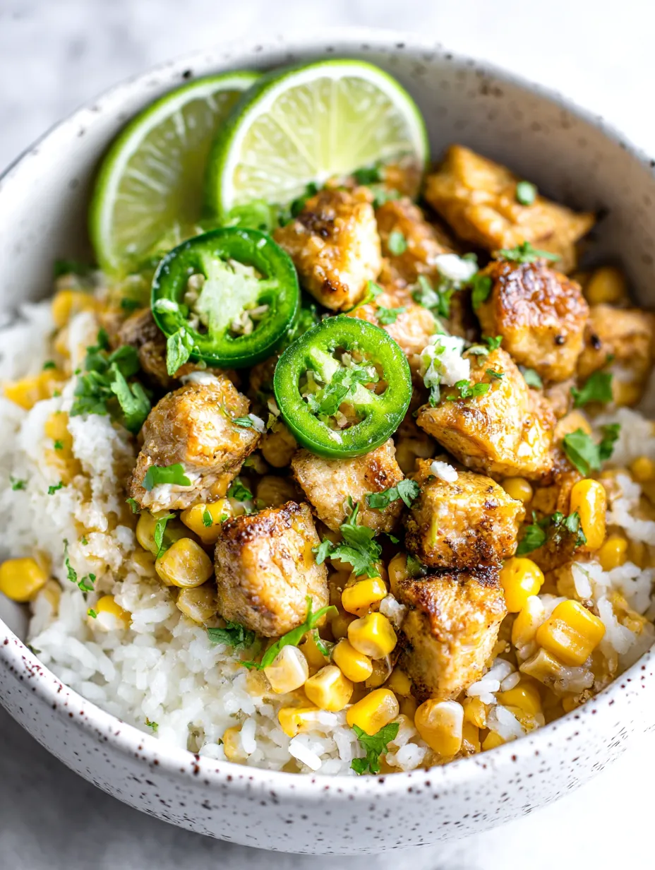 Street Corn Chicken Rice Bowl Recipe