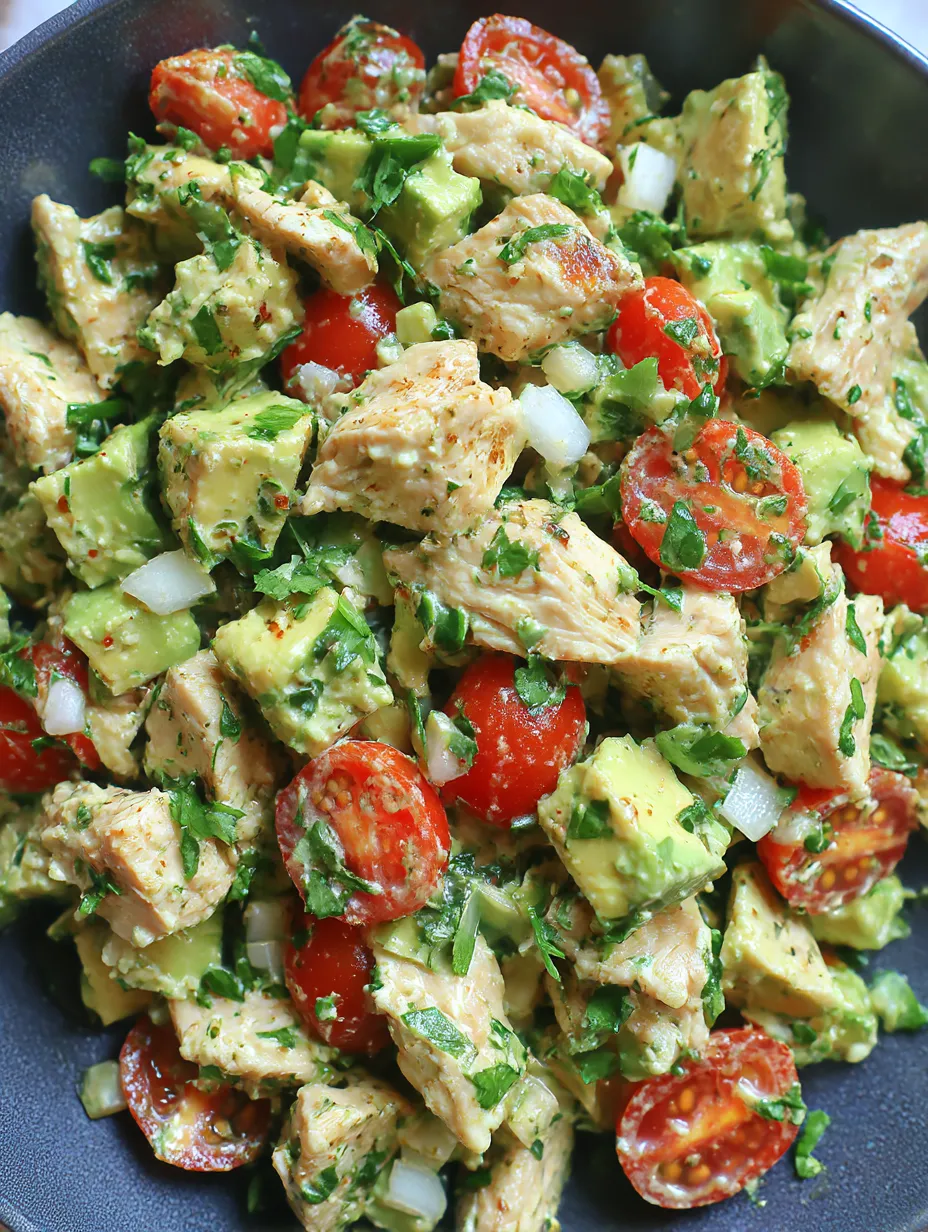 Healthy Avocado Chicken Salad