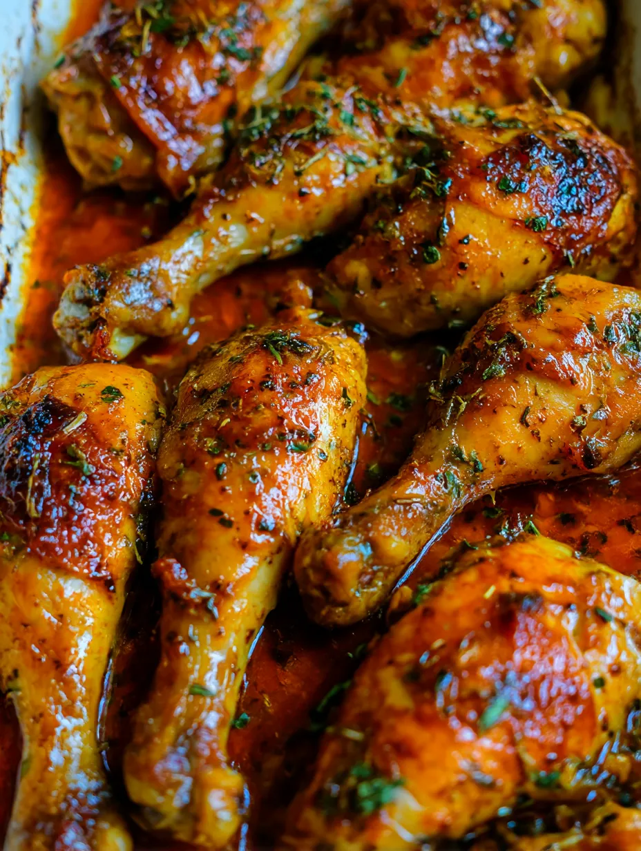 A pan of baked lemon butter chicken.