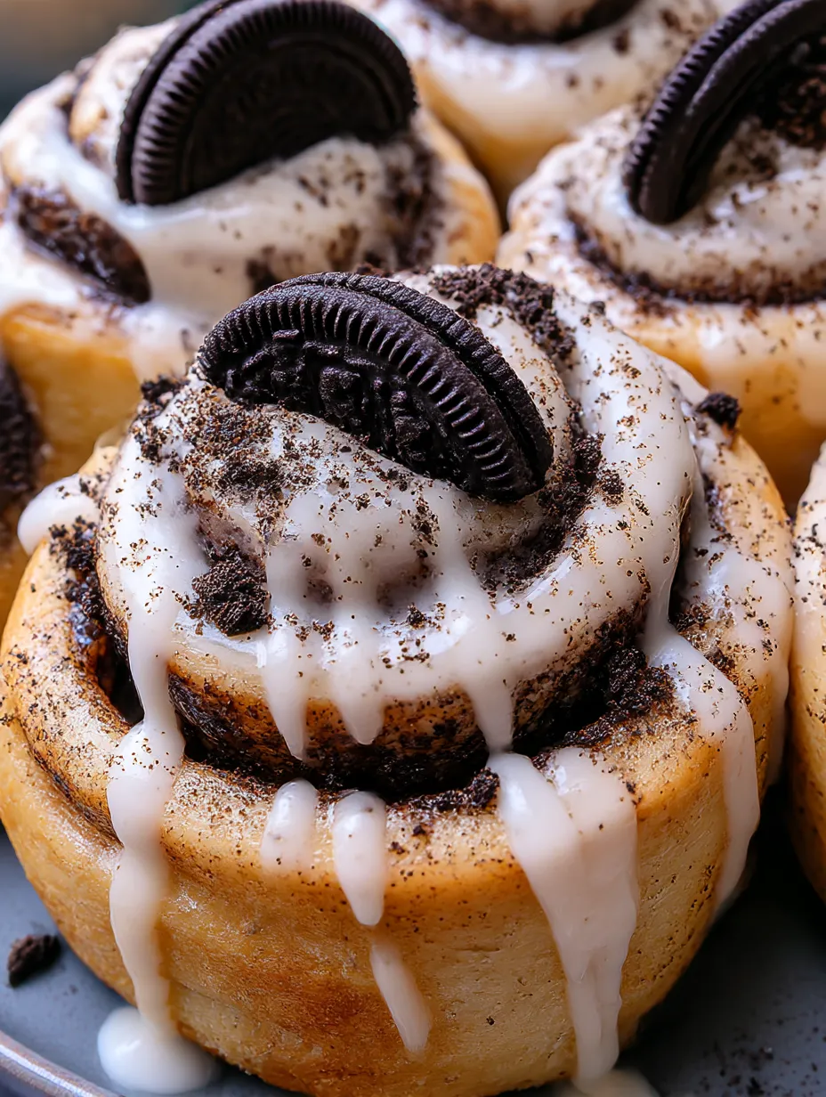 A close up of a cinnamon roll with a chocolate chip on top.