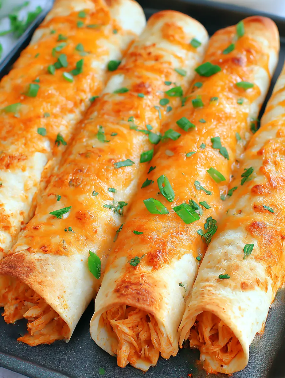 Baked Chicken Chimichangas.