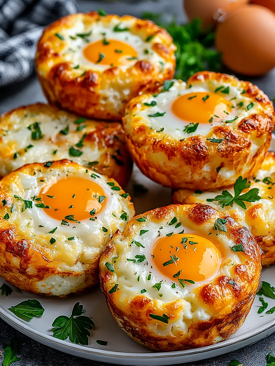 Fluffy cottage cheese egg muffins.