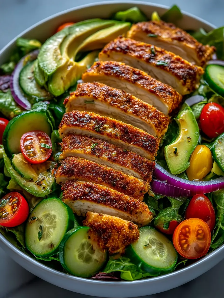 A plate of food with chicken and vegetables.