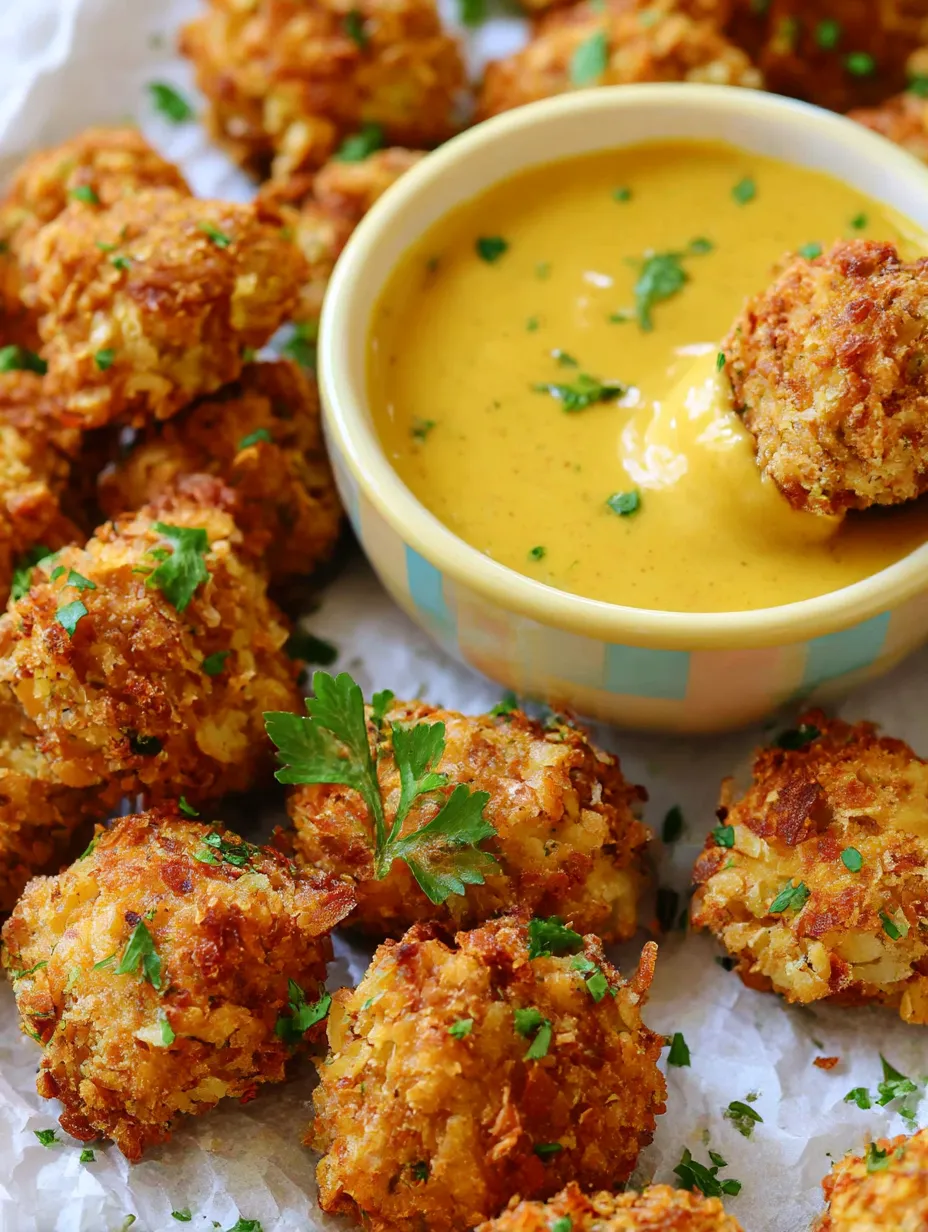 A bowl of baked popcorn chicken.