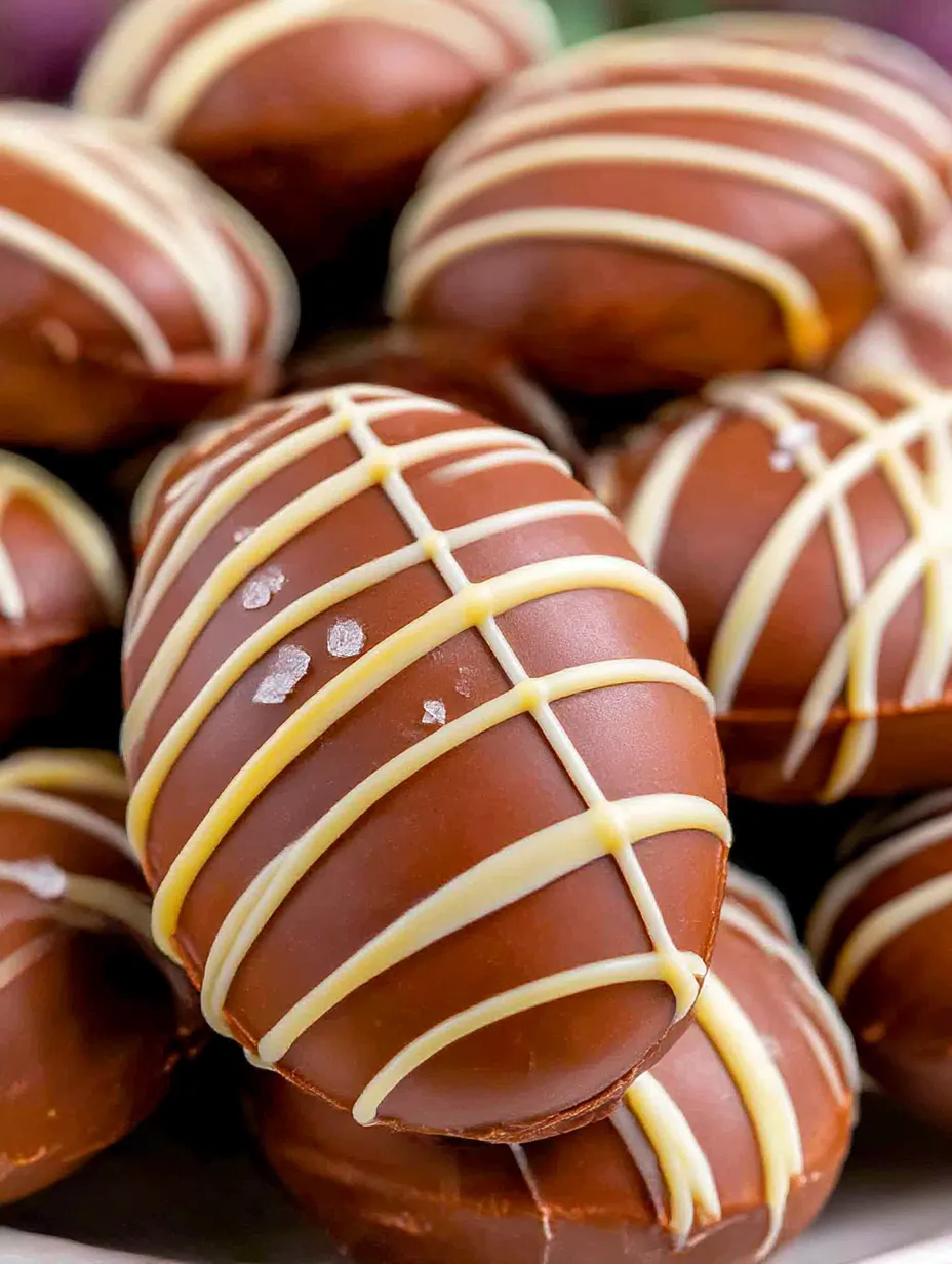 Homemade peanut butter eggs.