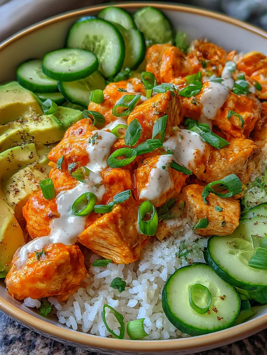 A rice bowl with chicken and vegetables.
