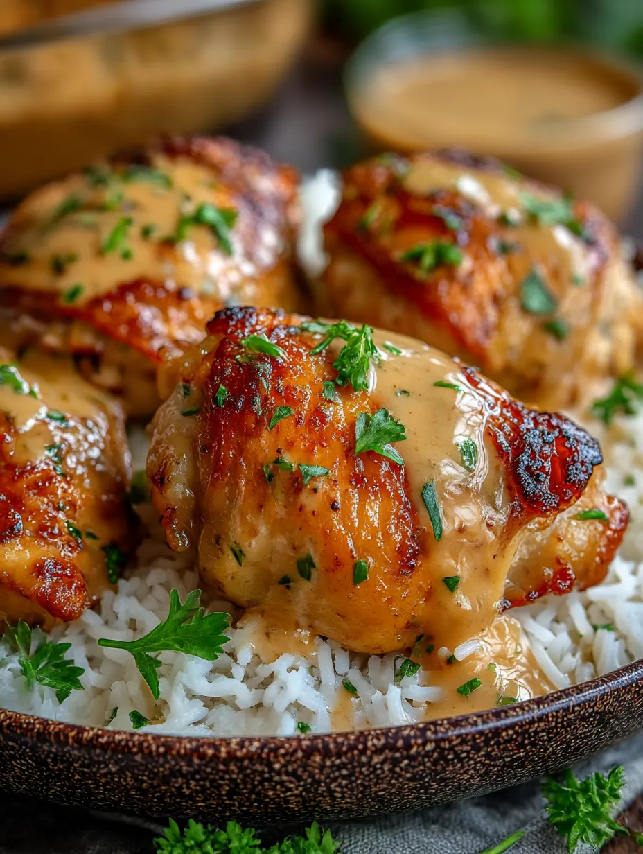 A plate of chicken with rice and gravy.