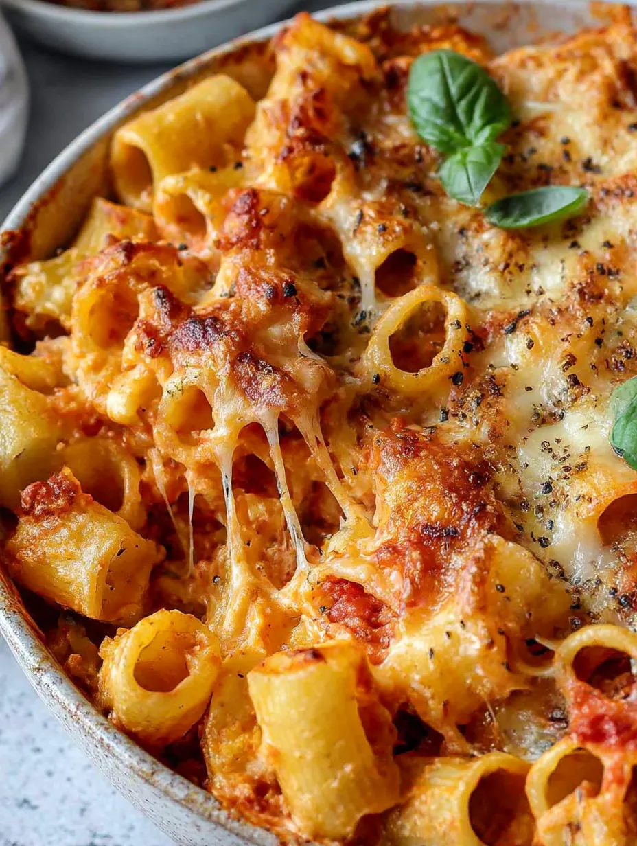 A delicious pasta dish with cheese and herbs.