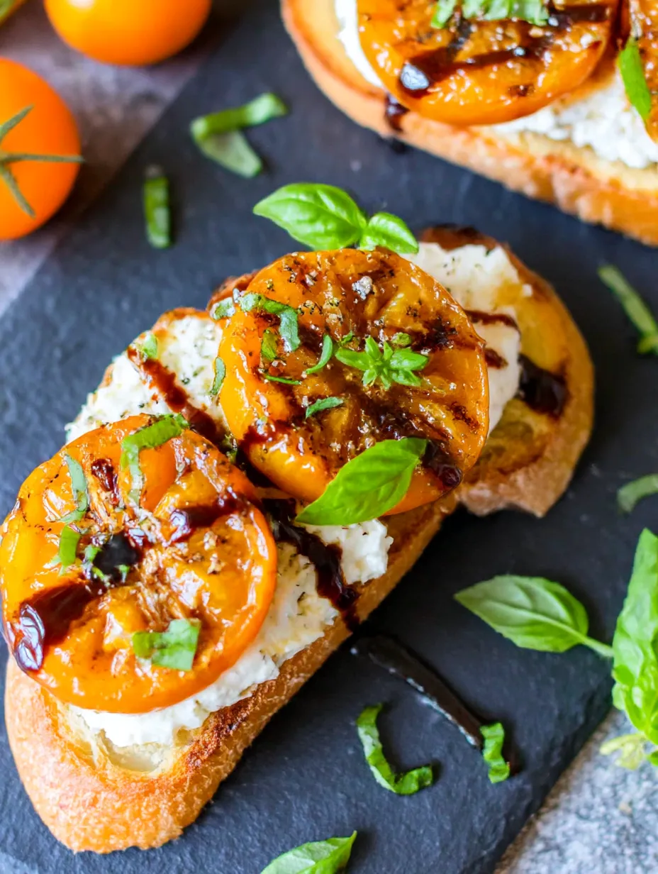 Garlicky Ricotta Tomato Toast.