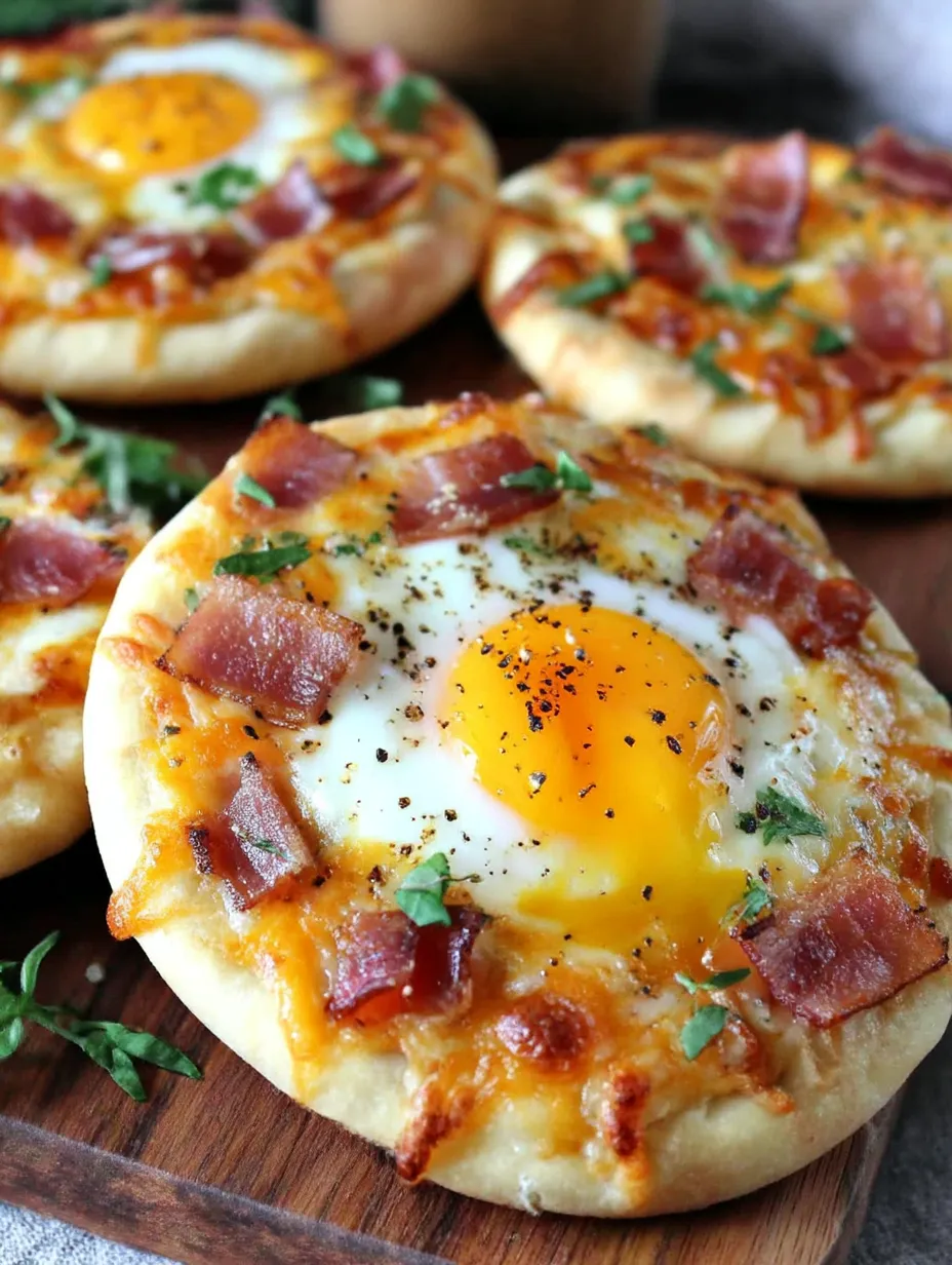 A breakfast pizza with bacon and an egg on top.