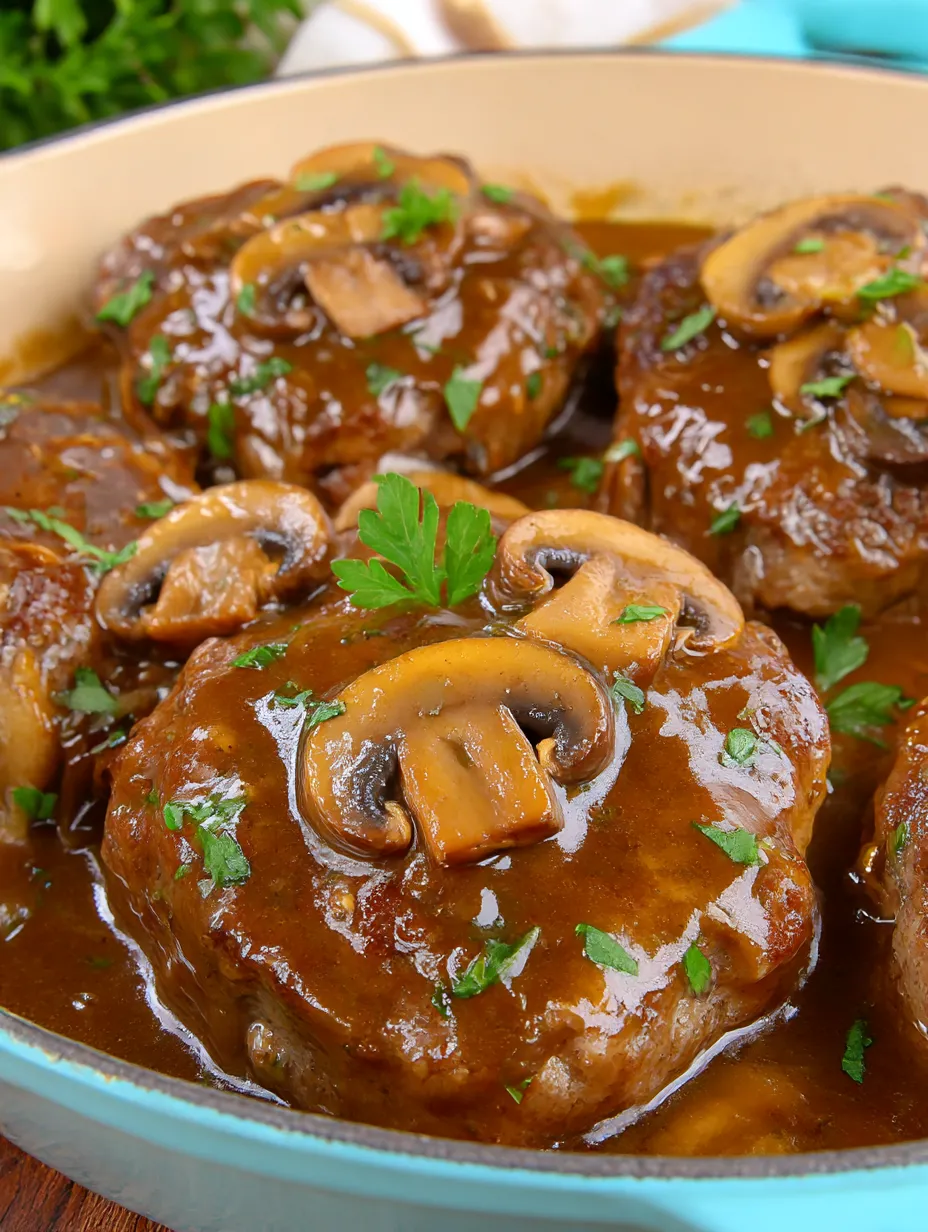A dish of meat covered in gravy.