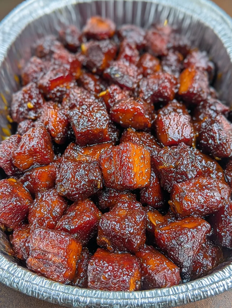 A bowl of burnt ends.