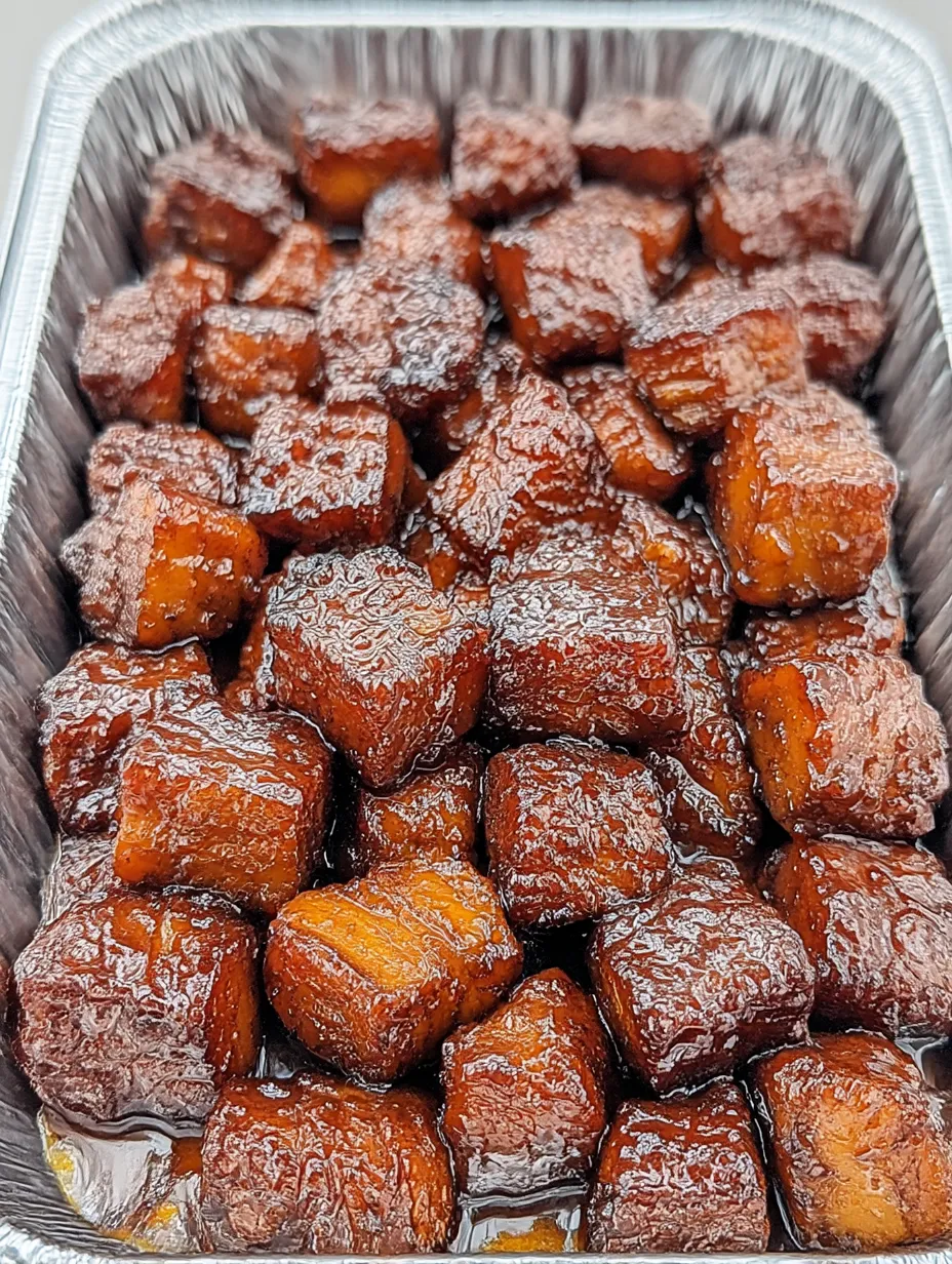 A container of Poor Man's Burnt Ends.