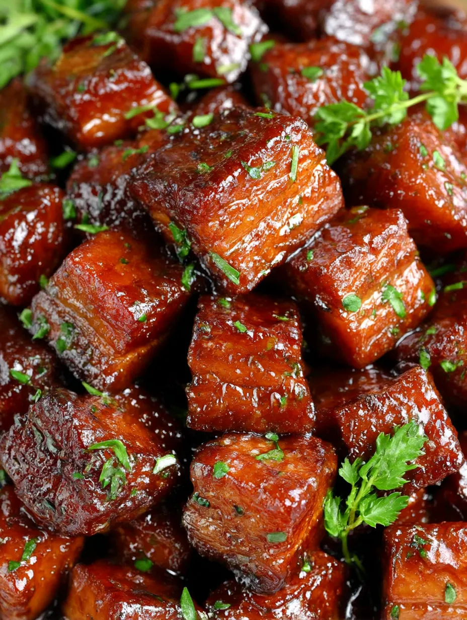 Pork belly burnt ends.