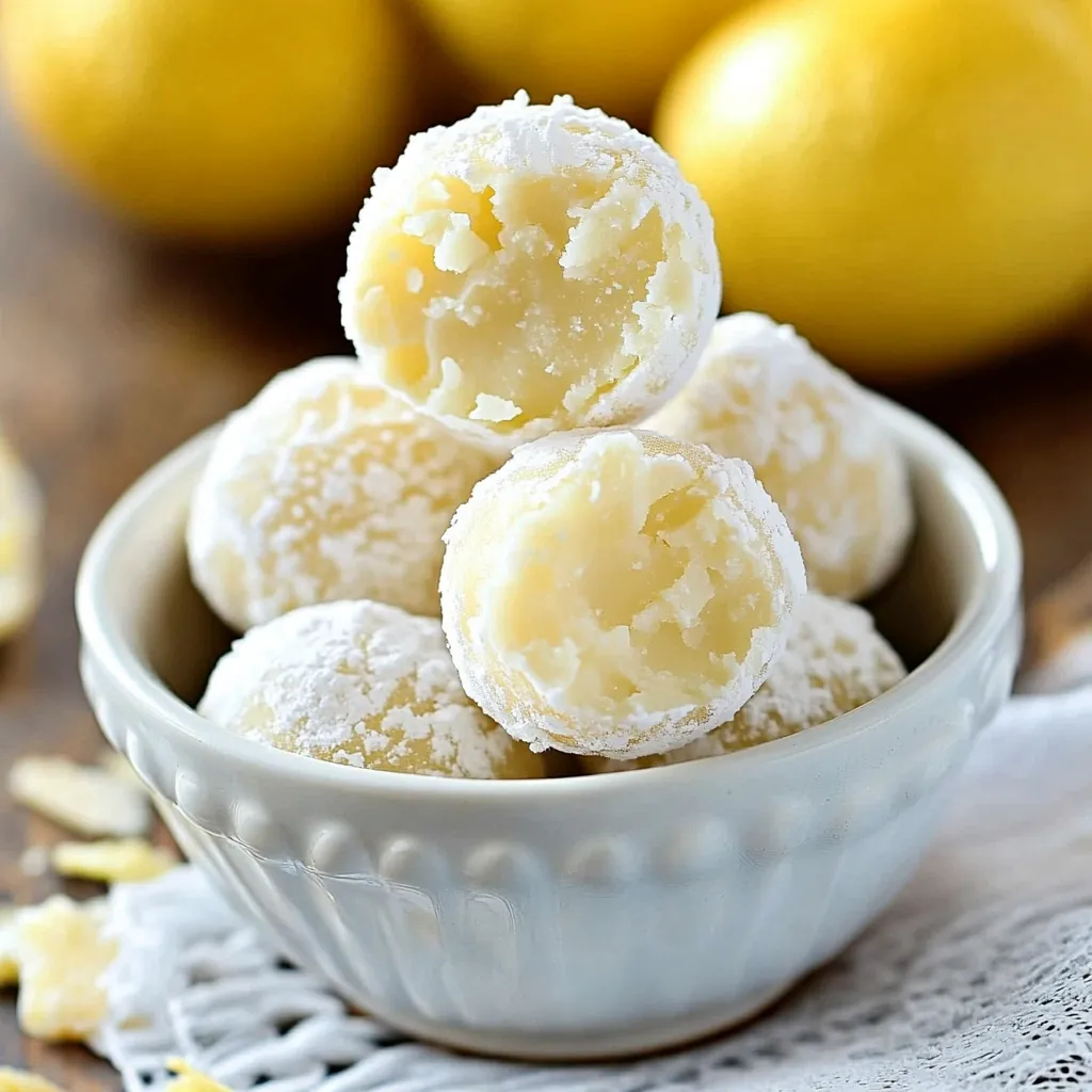 White Chocolate Lemon Truffles