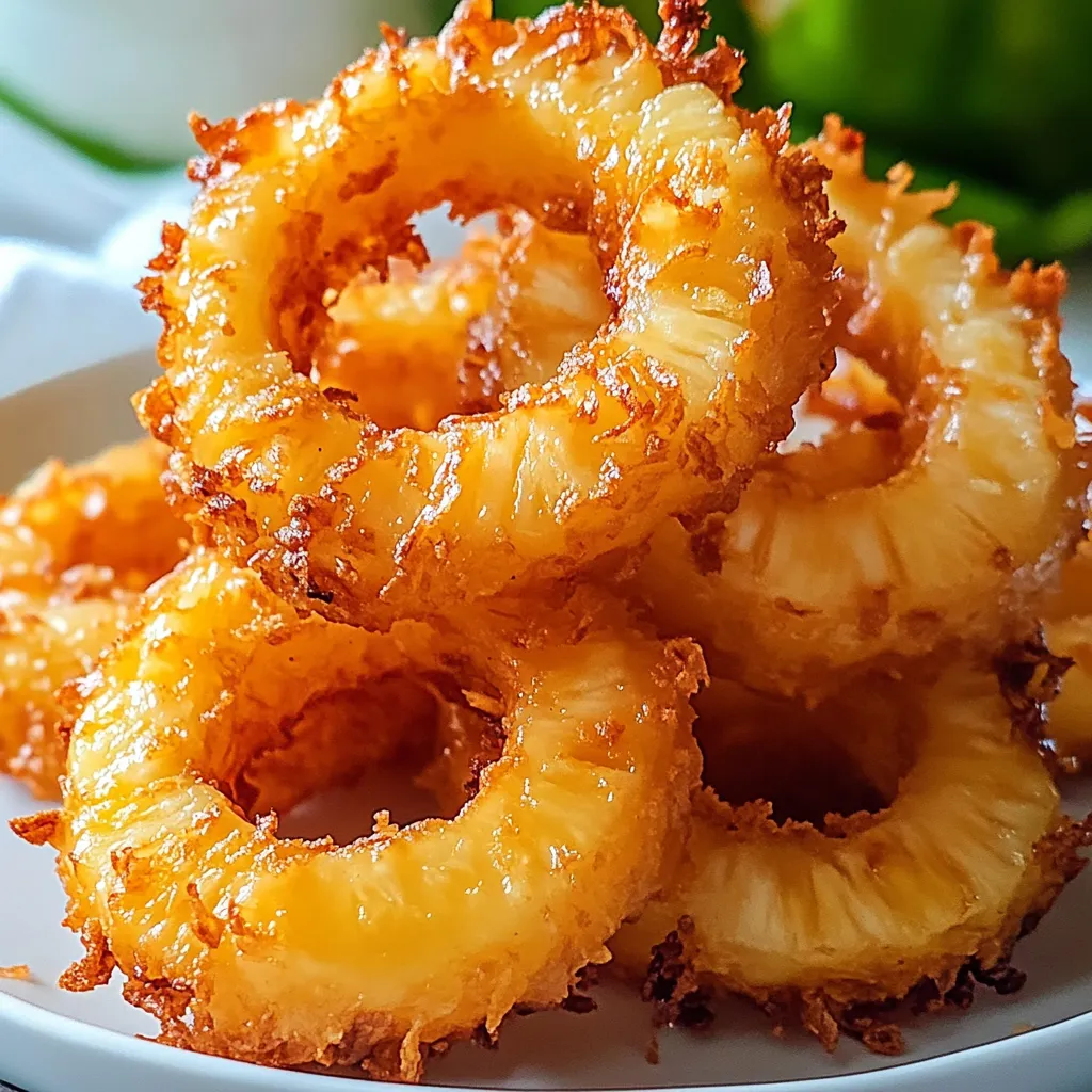 Rum-Soaked Fried Pineapple | Tropical Dessert