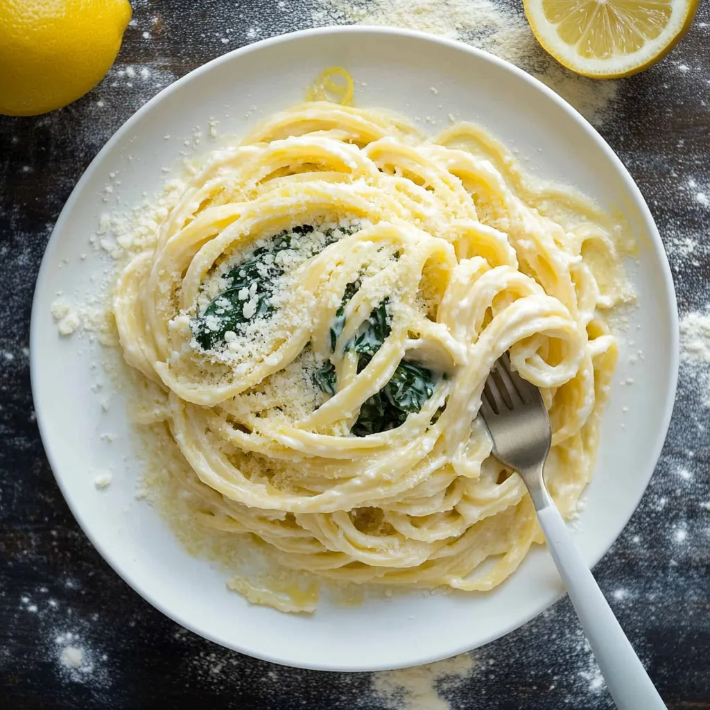 EASY LEMON RICOTTA PASTA & SPINACH