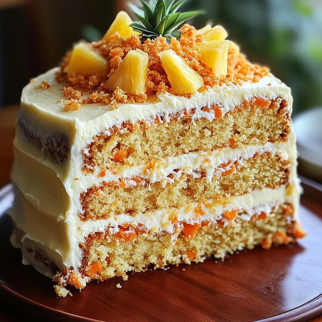 Hawaiian Carrot Pineapple Cake