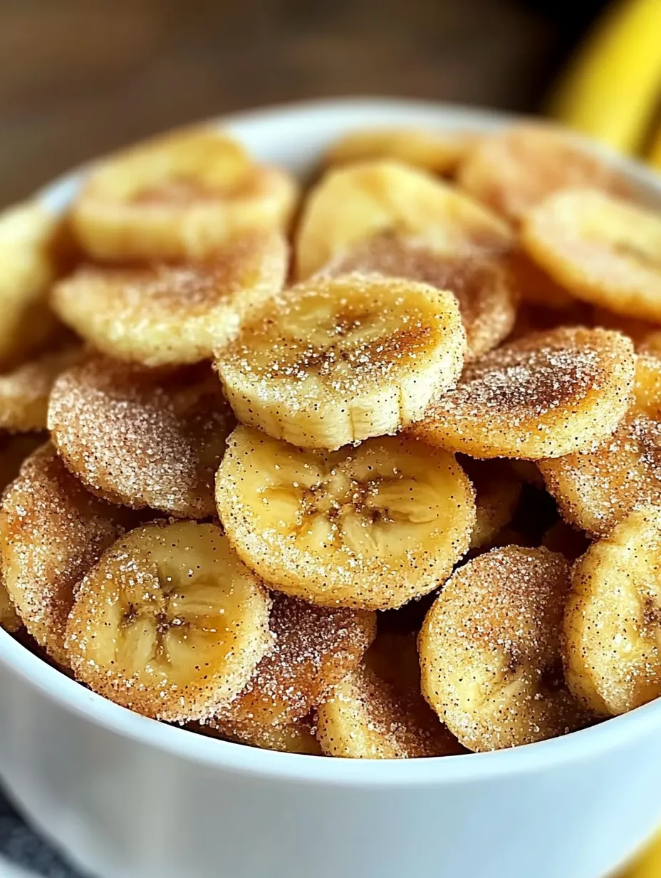 Cinnamon-Sugar Air Fryer Banana Chips