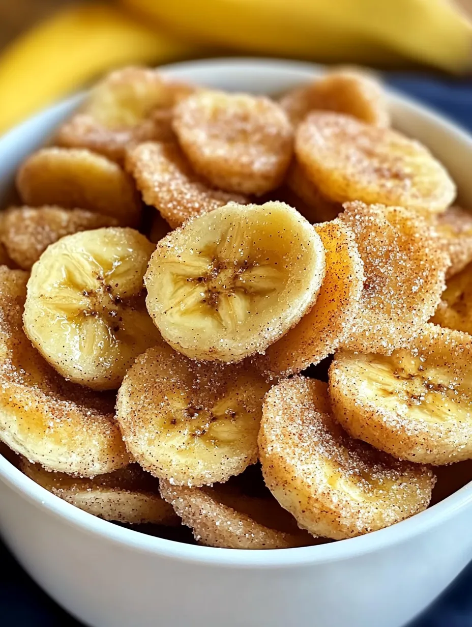 Cinnamon-Sugar Air Fryer Banana Chips