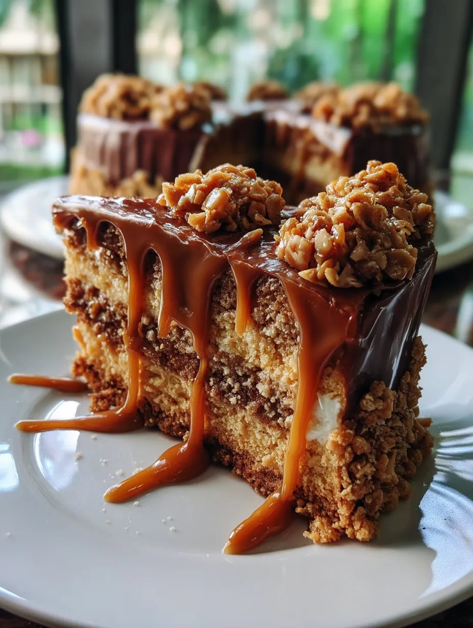 Caramel Toffee Crunch Cake