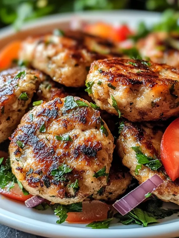 Mediterranean Chicken Patties