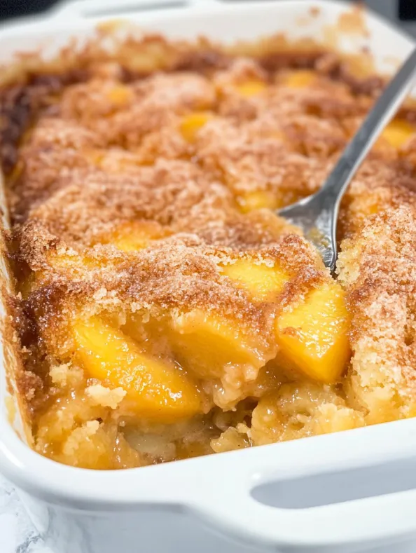 Easy Peach Dump Cake