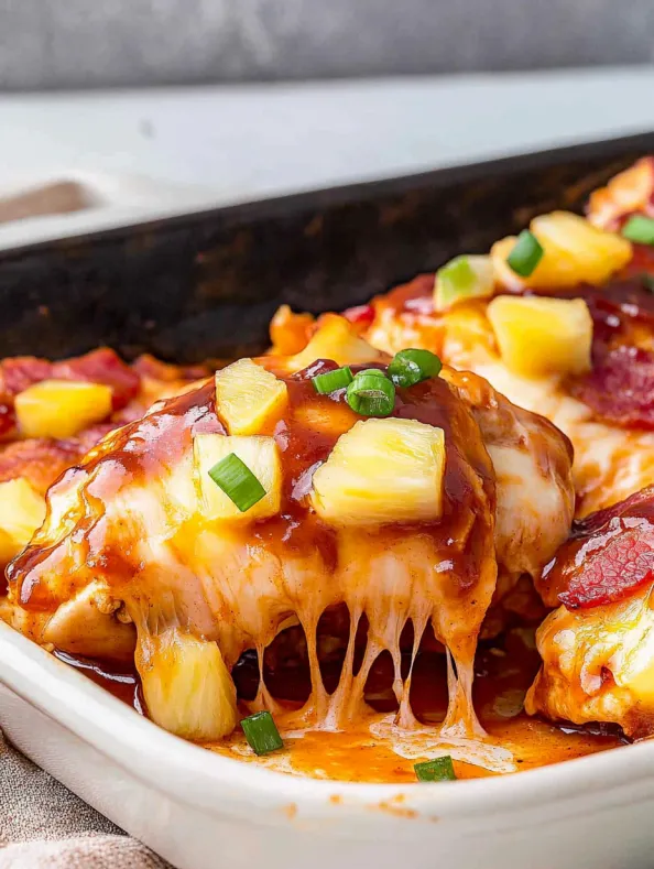 Pineapple BBQ Chicken with Bacon