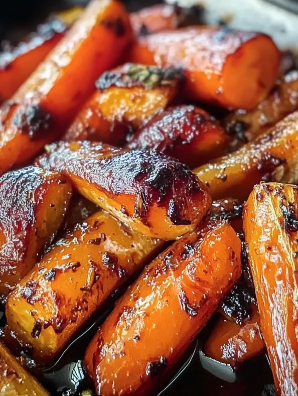 Honey Balsamic Roasted Carrots