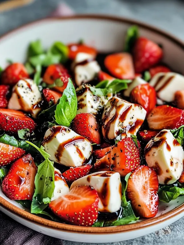 Balsamic Strawberry Caprese: A Fresh Twist on a Classic Salad