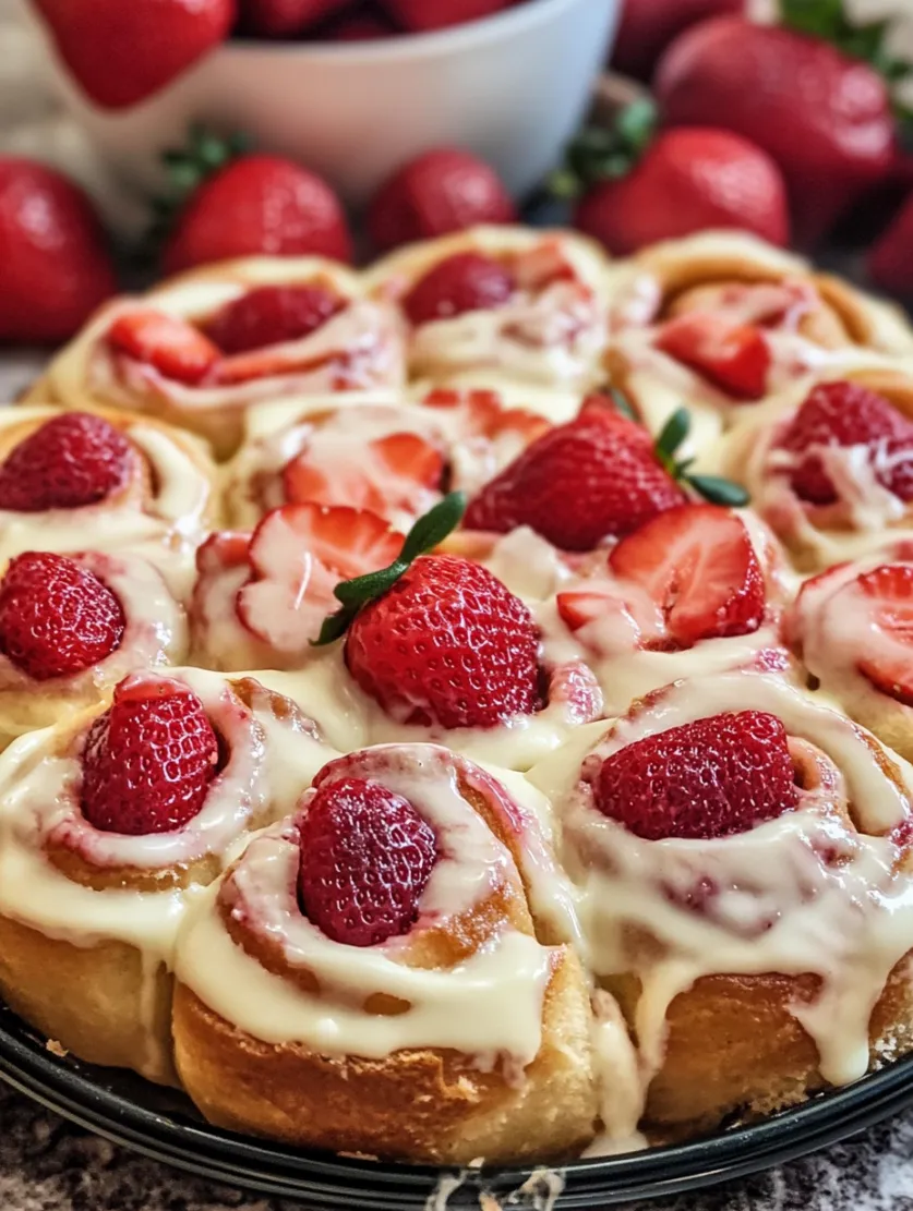 Strawberry Cheesecake Cinnabon Rolls Recipe