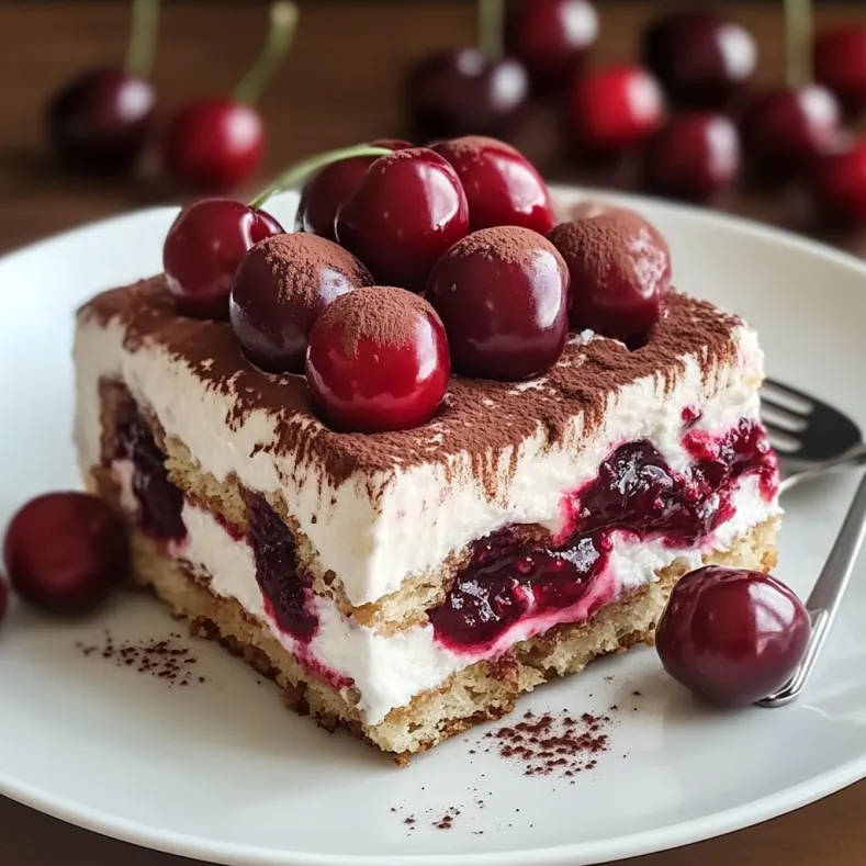 Cherry Amaretto Tiramisu