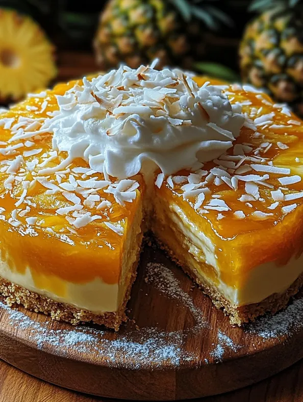 Pineapple Condensed Milk Cake